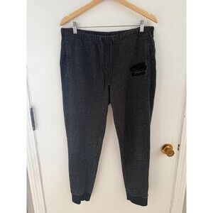 Roots Women’s L Jogger Sweatpants Black/dark Gray Drawstring Lounge Pants
